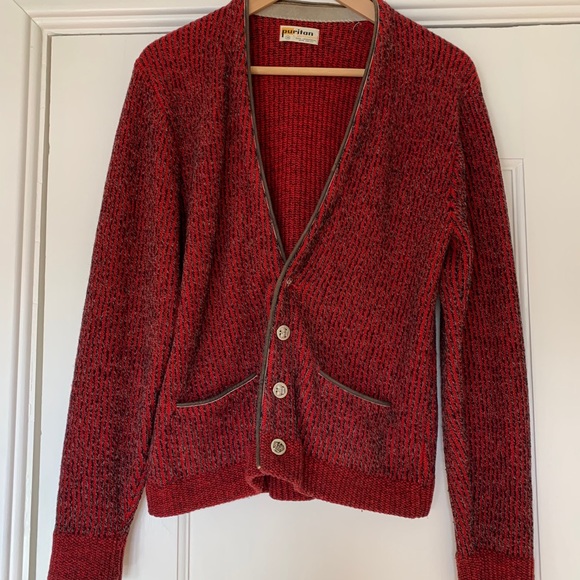 Vintage red cardigan Clearance
